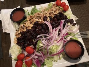 Vegan Cherry Salad at Terry's Terrace in Harrison Charter Township