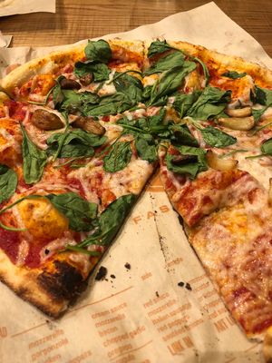 Vegan cheese w/ spinach and roasted garlic  at Blaze Pizza - Town Center in Jacksonville