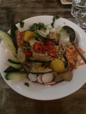 Rice bowl with 'this isn’t chicken’ #Veganuary at Pho in Liverpool
