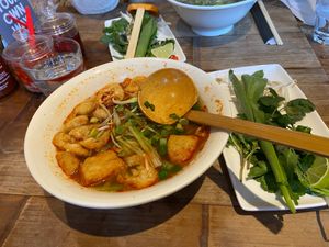 Mushroom and tofu pho (vegan) at Pho in Liverpool