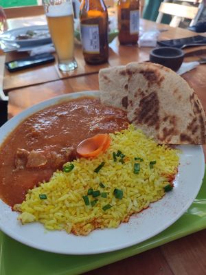 Tikka masala at Bambu in San Marcos Sierras