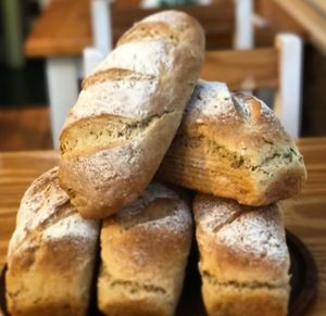 Pan integral casero  at Bambu in San Marcos Sierras