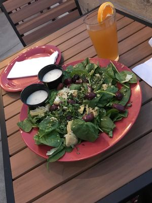 Make Your Own salad is huge! at Tomato Bar Pizza Bakery in Valparaiso