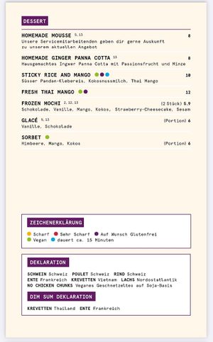 desserts at Nooba Restaurant in Laax