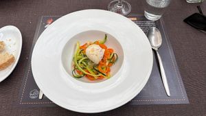 Vegetable spaghetti at El Duende del Fuego in La Palma