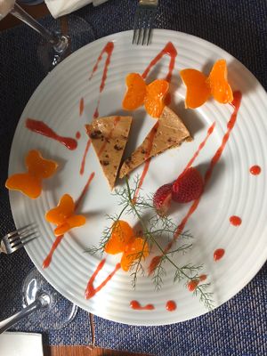 Almond based desert (vegan) at Enriclai in La Palma