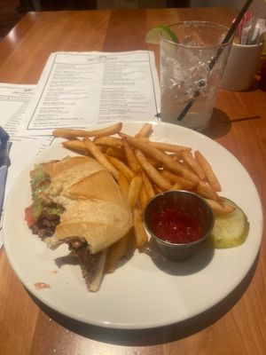 Impossible burger with fries ☺️ at Broad Table Tavern in Swarthmore