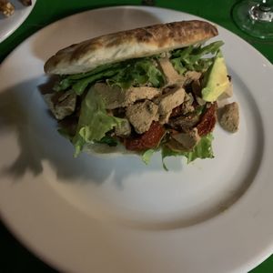 Vegan sandwich  at Mana del Jardin in Puerto Escondido