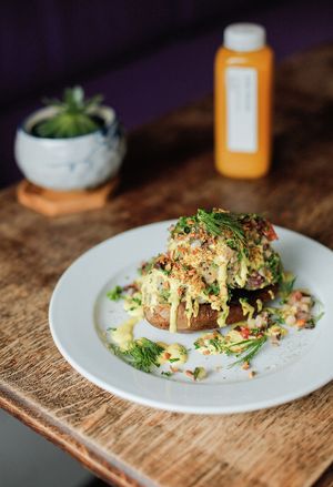 Twice Baked Mediterranean Potato at Max Well in New Orleans