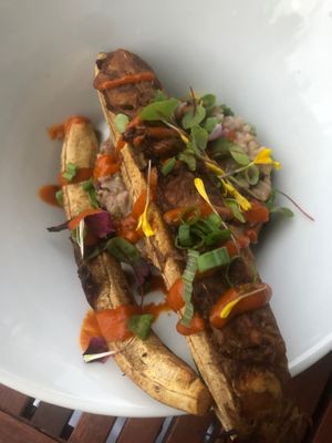Stuffed plantain  at Max Well in New Orleans
