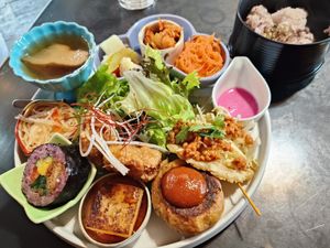 Veggie plate #Veganuary at Onwa in Nara
