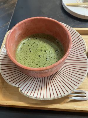 matcha teaa  at Onwa in Nara