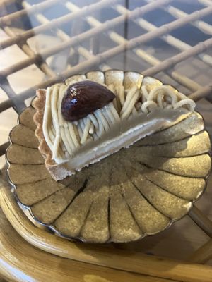 chestnut tarte  at Onwa in Nara
