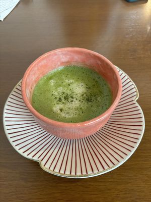 Matcha Latte (soy milk)  at Onwa in Nara