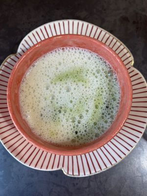Matcha latte - please start using better quality soy milk - this one was bad… at Onwa in Nara