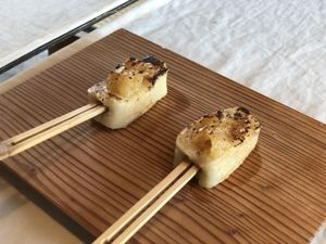 Some bbq soy thinggie - really nice! at Onwa in Nara