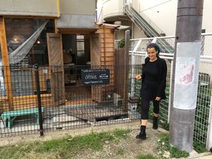 Very narrow entrance  at Onwa in Nara
