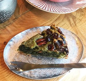 Vegan matcha tart 500yen at Onwa in Nara