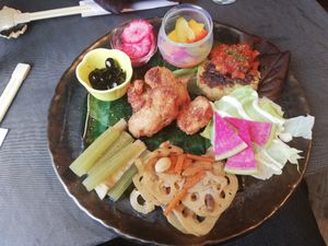 Today's plate at Onwa in Nara