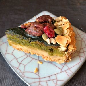 Vegan Matcha Tart at Onwa in Nara