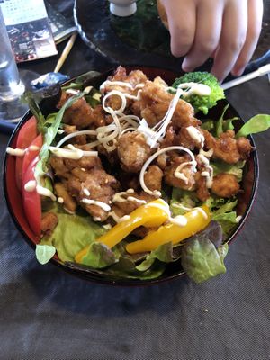 Karaage don at Onwa in Nara