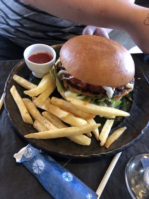 Vegan burger! at Onwa in Nara