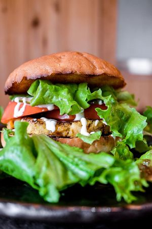 Teriyaki burger at Onwa in Nara