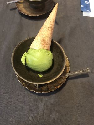 Matcha ice cream at Onwa in Nara