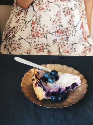 blueberry tart at Onwa in Nara