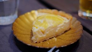 Lemon tart at Onwa in Nara