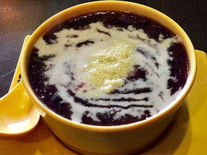 Pulut Hitam with Durian at Dessert Library in Johor Bahru