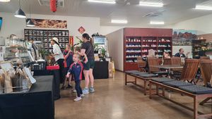 Great place, all vegan, great food and drinks. at Tea Shrine in Alice Springs