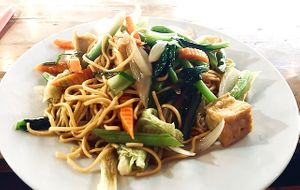 veggie noodle tofu  at Nhat Lan in Phu Quoc