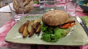 Burger di tempè at Sesamo Nero in Pescara