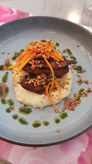 Tagliata di funghi e purè di patate at Sesamo Nero in Pescara