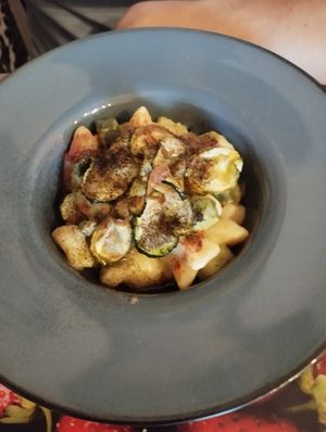 Gnocchi with zucchini at Sesamo Nero in Pescara