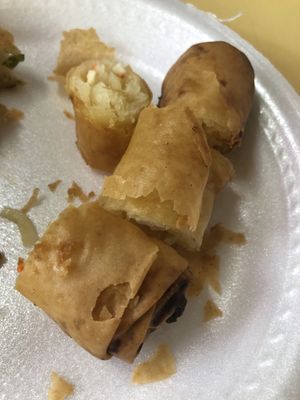 Spring roll  at Yuan Yuan 圓緣素食 - Chinatown in Central Singapore