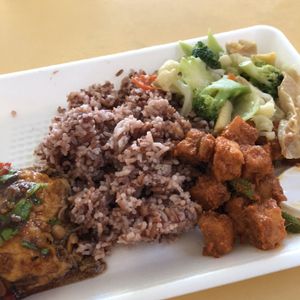 Lunch @ yuan yuan vegetarian food at Yuan Yuan 圓緣素食 - Chinatown in Central Singapore