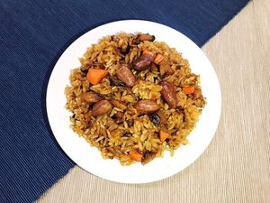 圆缘素糯米饭，好吃😋
Vegetarian Steamed Glutinous Rice, must try. 😋 at Yuan Yuan 圓緣素食 - Chinatown in Central Singapore