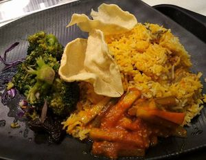 Dum briyani set at AMK Hub - Vegetarian Stall in Northeast Singapore
