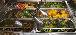 Veggie selection at AMK Hub - Vegetarian Stall in Northeast Singapore