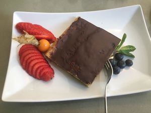 Lovely cake! ❤️ at Grüngut in Berlin