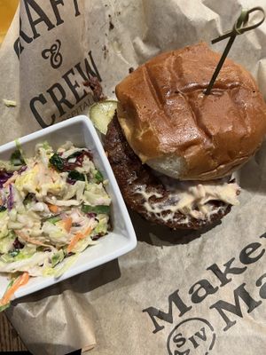 Vegan juicy Lucy   at The Howe in Minneapolis