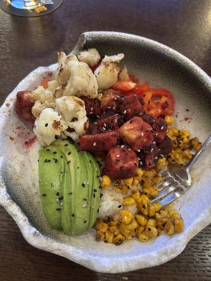 Vegan salmon bowl  at The Howe in Minneapolis
