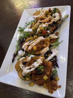 Vegan potato skins  at The Howe in Minneapolis