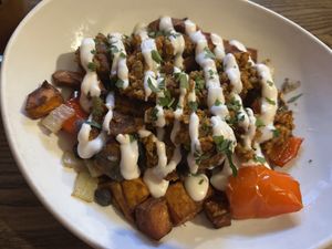 Vegan Hash - Brunch Menu  at The Howe in Minneapolis