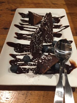 Vegan cheesecake at The Howe in Minneapolis