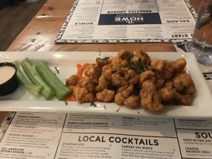 Buffalo cauliflower- so good!  at The Howe in Minneapolis