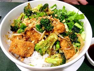 Tofu/vegetable vermicelli at Saigon Bistro in Fayetteville