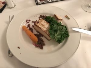 Tofu vegan dish at Mount Washington Resort in Bretton Woods